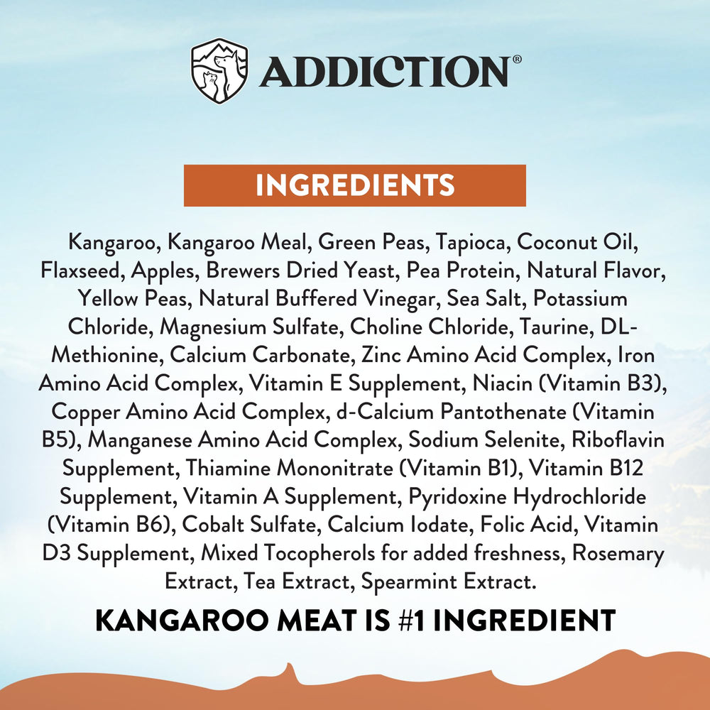 Addiction Wild Kangaroo limited-ingredient diet designed for allergy-prone dogs