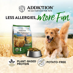 Add Addiction Zen Vegetarian with coconut oil supports a healthy coat.