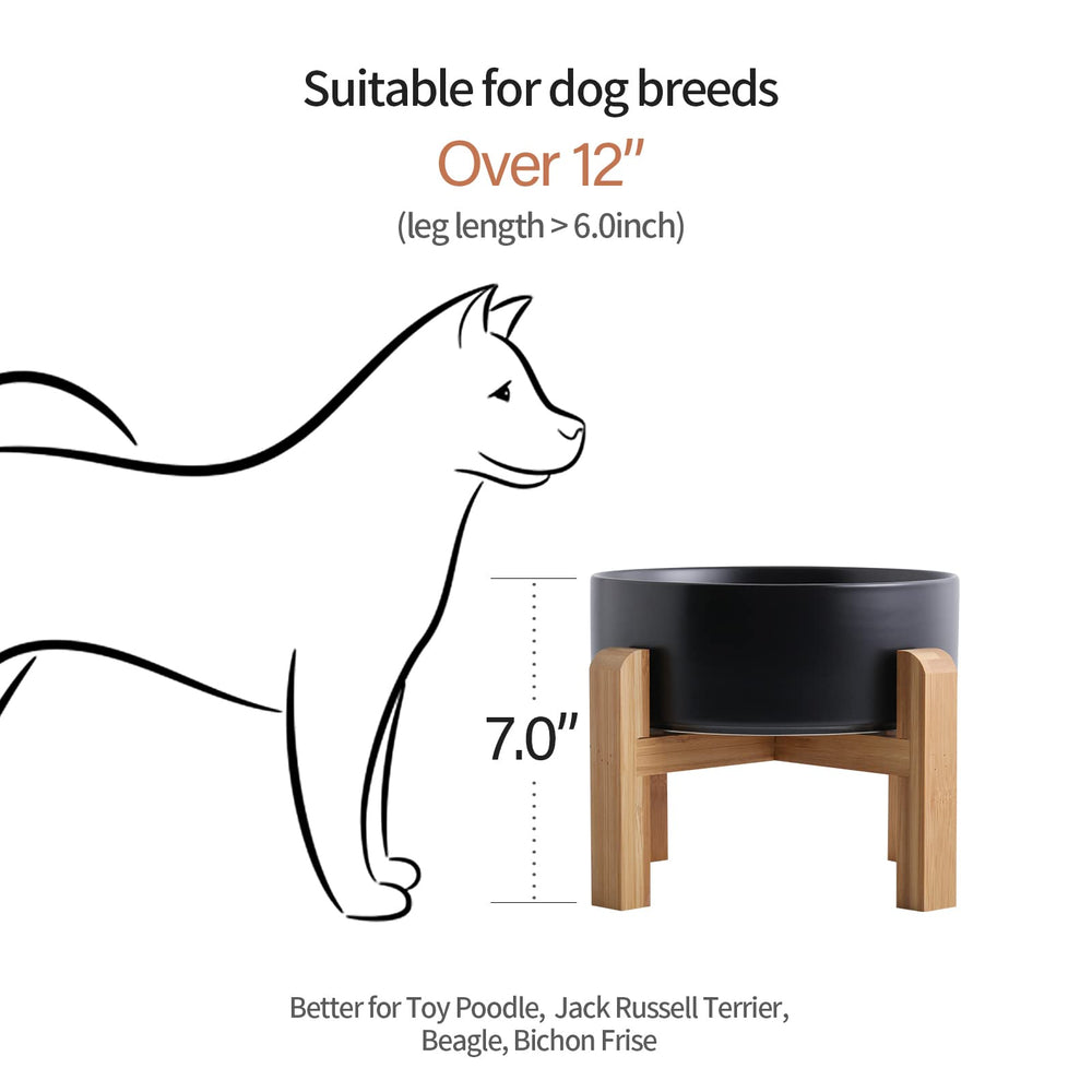 Addogyy ceramic bowl with 60 oz capacity ideal for large breeds.