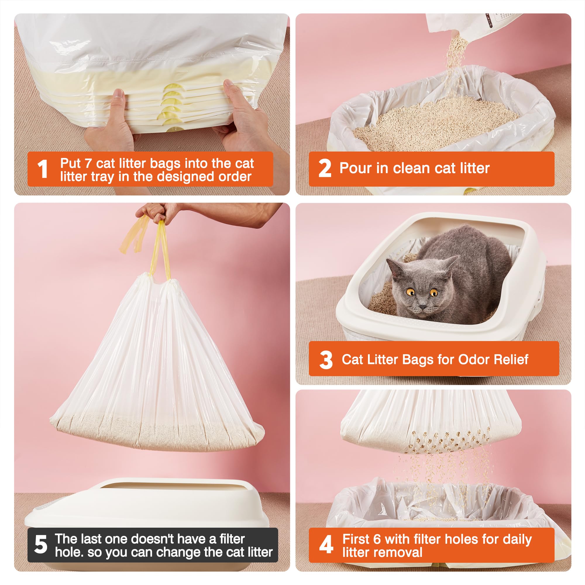 ADDPETS 3D wrap jumbo bags fit large litter boxes securely.