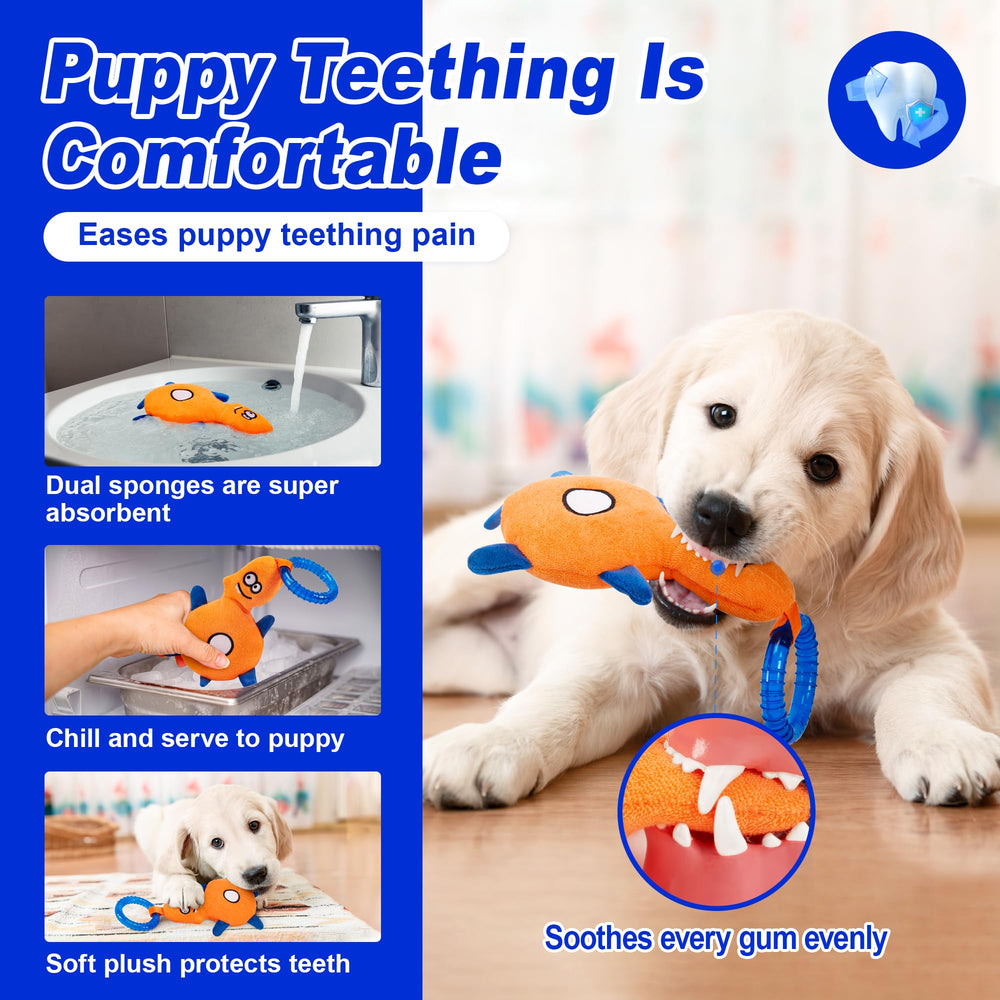 ADDPETS terry cloth toy demonstrates absorbent material reducing mess