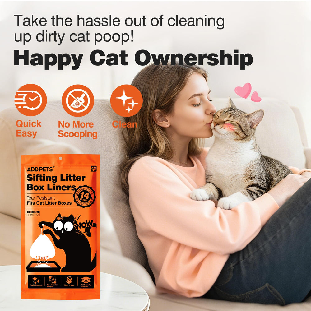 ADDPETS soft invisible liner provides comfortable, unobtrusive litter time for cats.