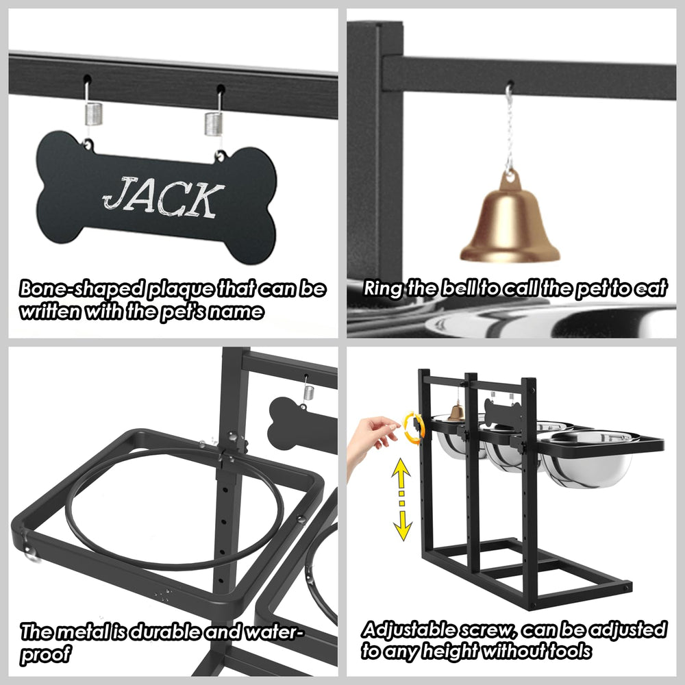 ADENGL durable rust-resistant metal frame provides steady feeding