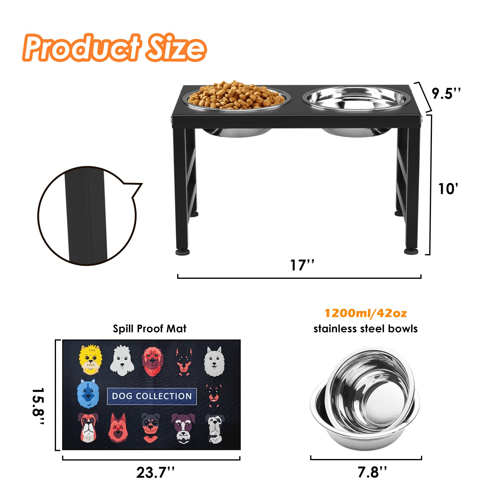 ADENGL foldable travel feeder designed for camping and car trips.