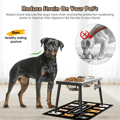 ADENGL splash-proof mat under bowls keeps floors clean and dry.