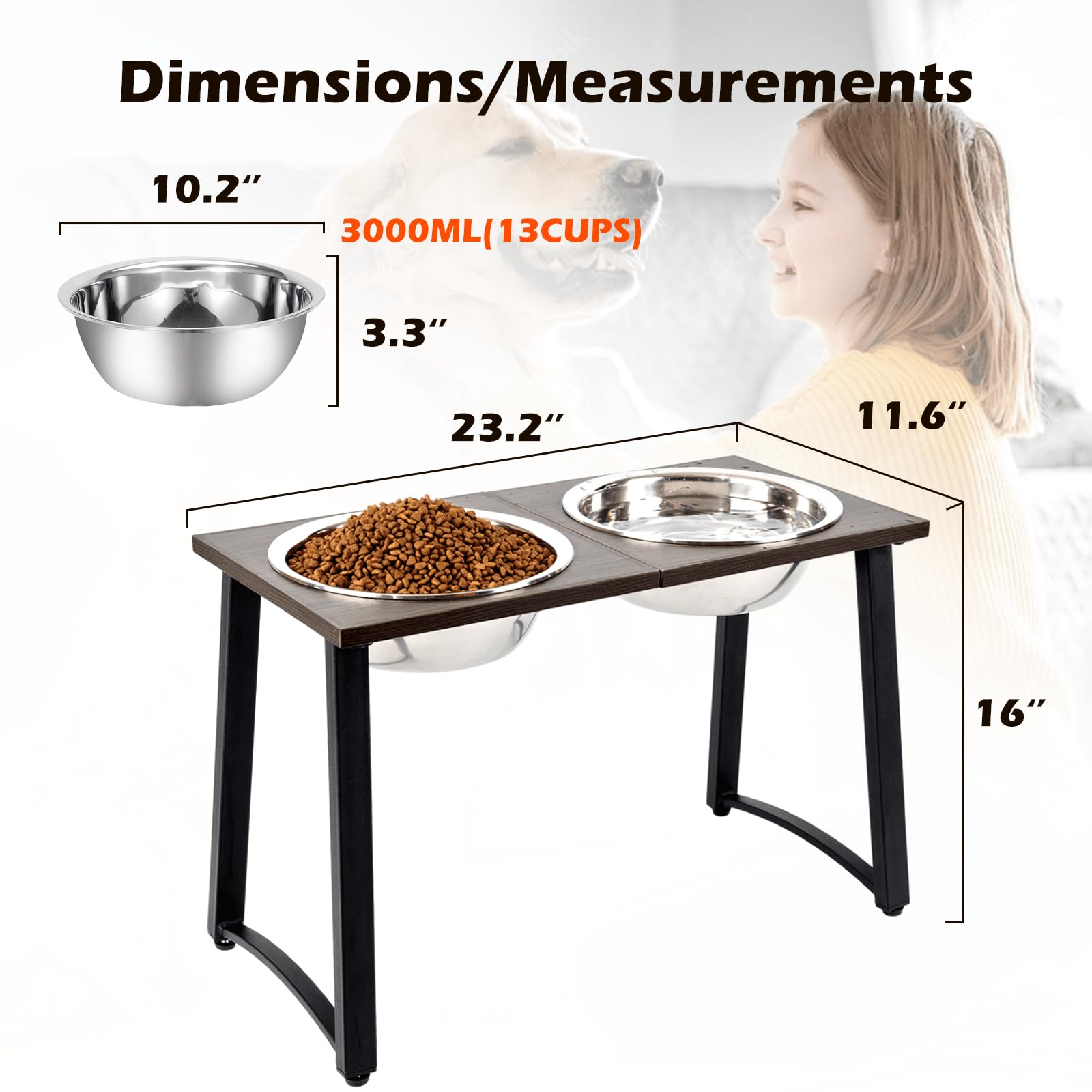 ADENGL wood stand with smooth surface is easy to wipe.