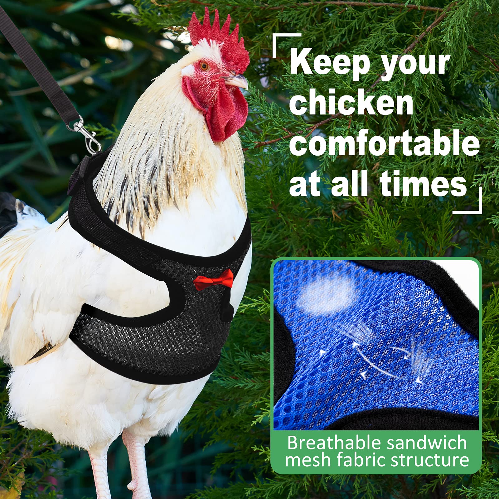 Adhafera breathable sandwich mesh fabric keeps birds cool