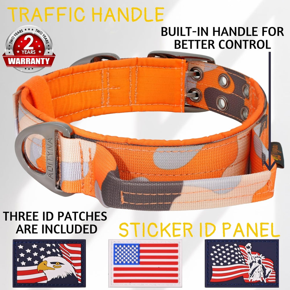 ADITYNA handle-enabled dog collar for training and controlled walking with large breeds