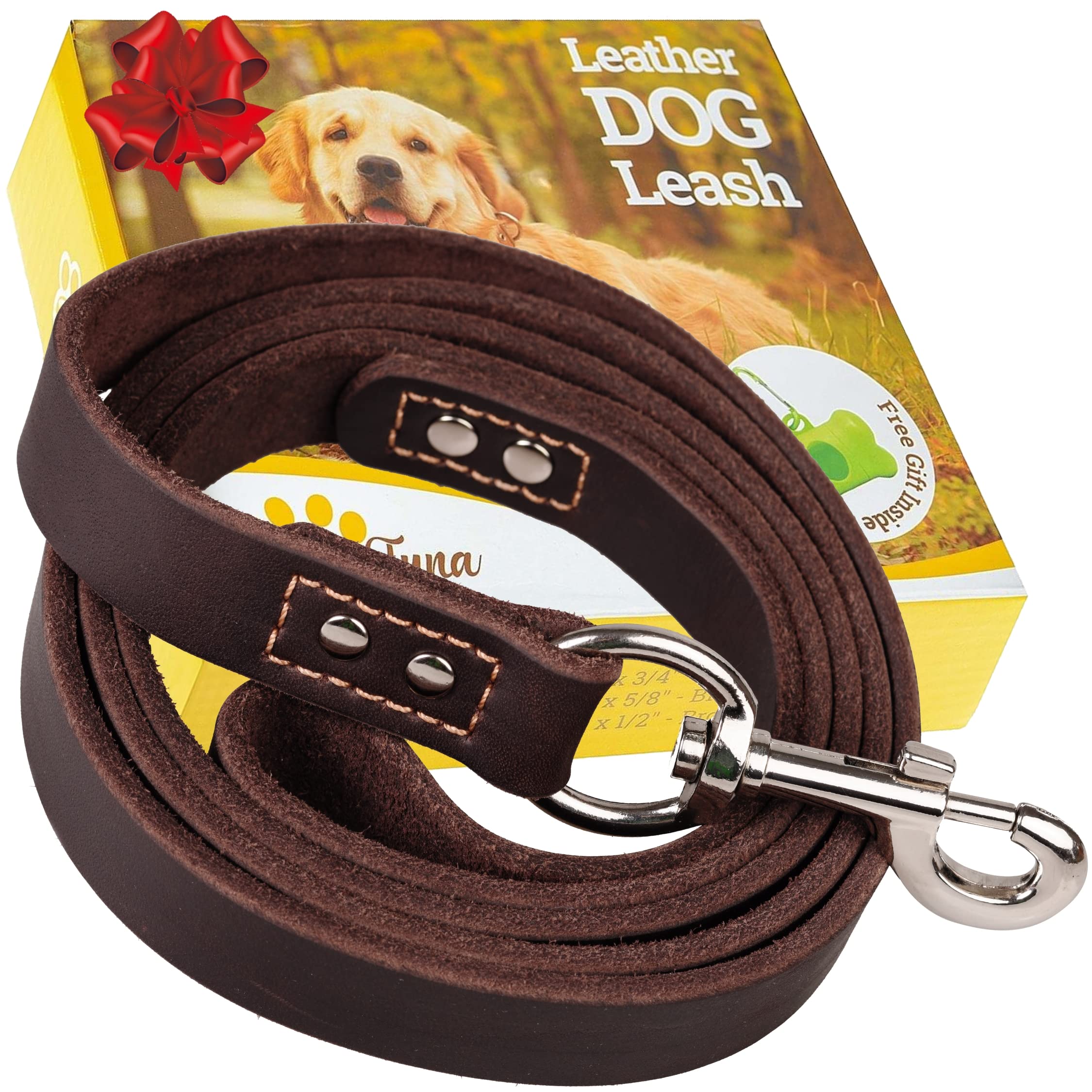 ADITYNA Leather Dog Leash closeup of premium leather texture for durable daily walks