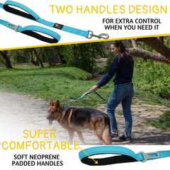 ADITYNA leash extended to 7.5 ft for flexible distance during jogs
