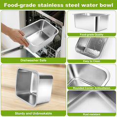 Adjustable Height Elevated Dog Water Bowl 10-inch height displays mid-level option for medium dogs.