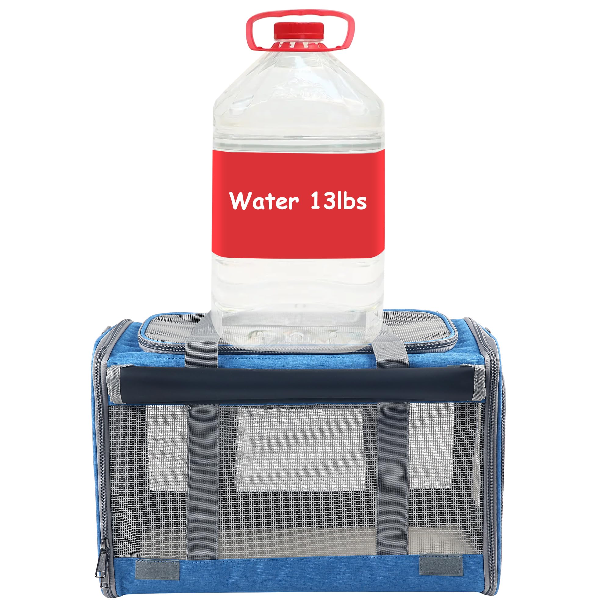 Adkyop large blue carrier entry design for easy pet access