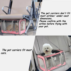 Adkyop carrier removable base provides stable standing support for pets.
