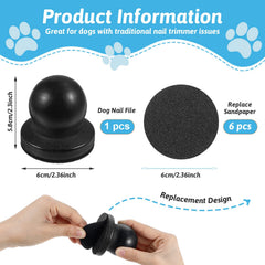 ADLABLD dog nail file ergonomic grip enables comfortable grooming sessions