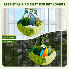 Admaison green nest natural design provides a familiar nesting vibe.
