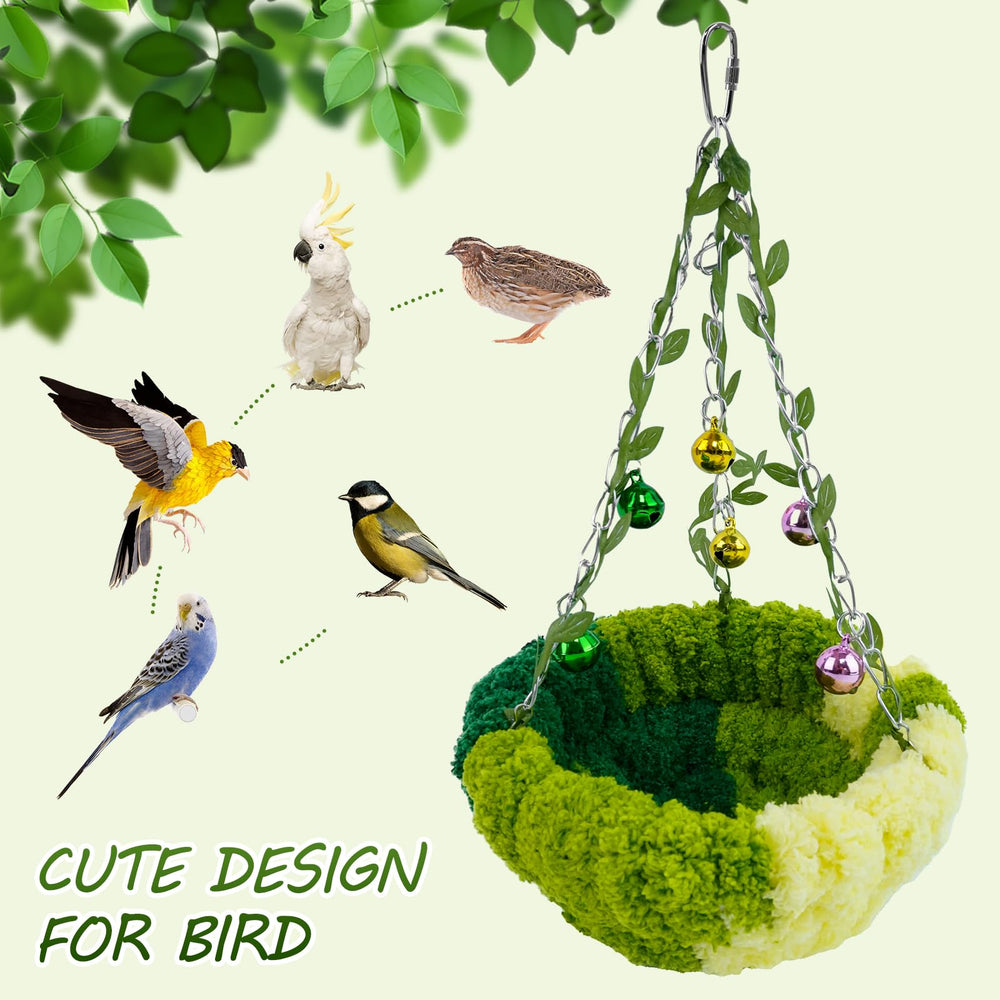 Admaison bird shelter supports safe retreat in a cozy pet habitat.