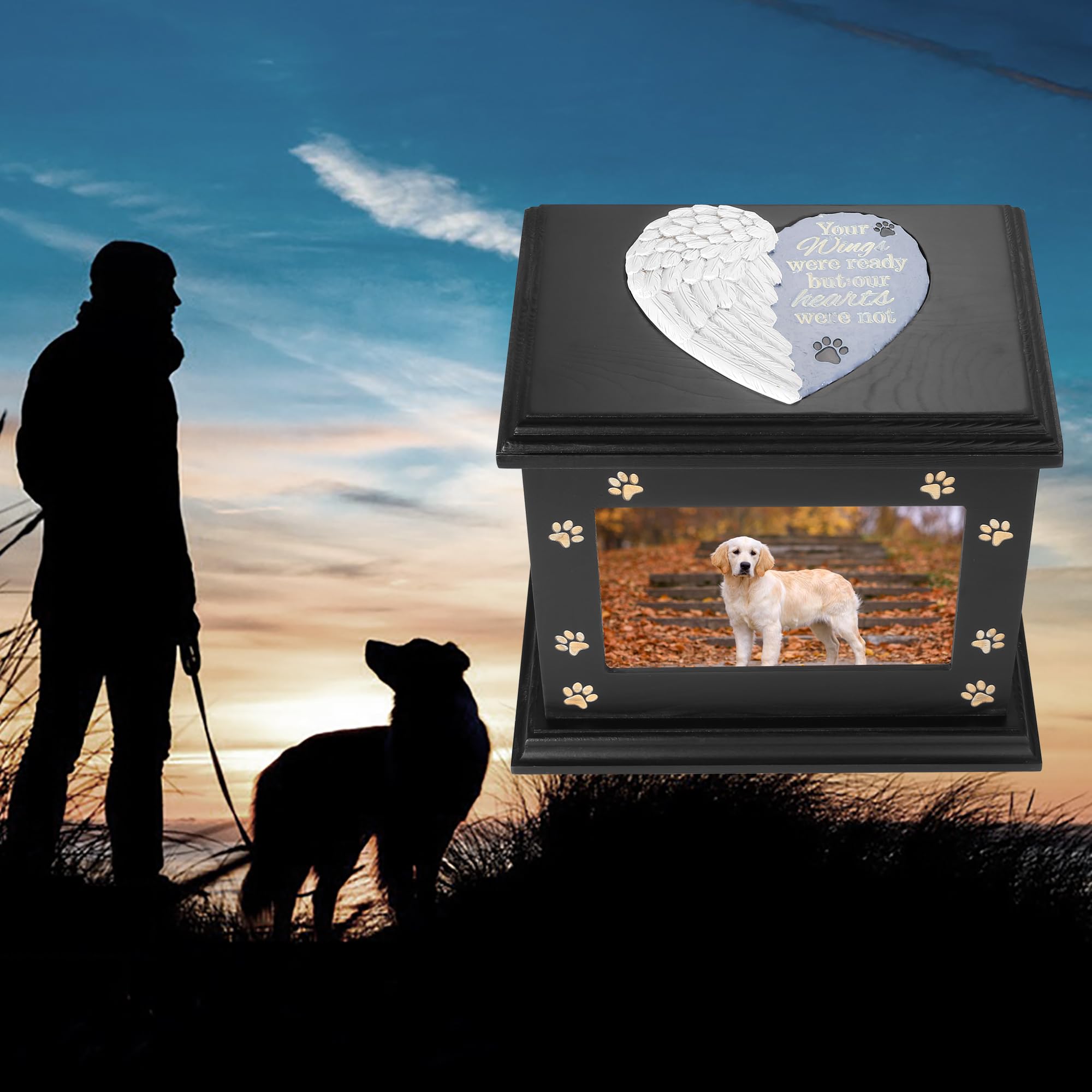ADMLC urn interior stores ashes and keepsakes securely.
