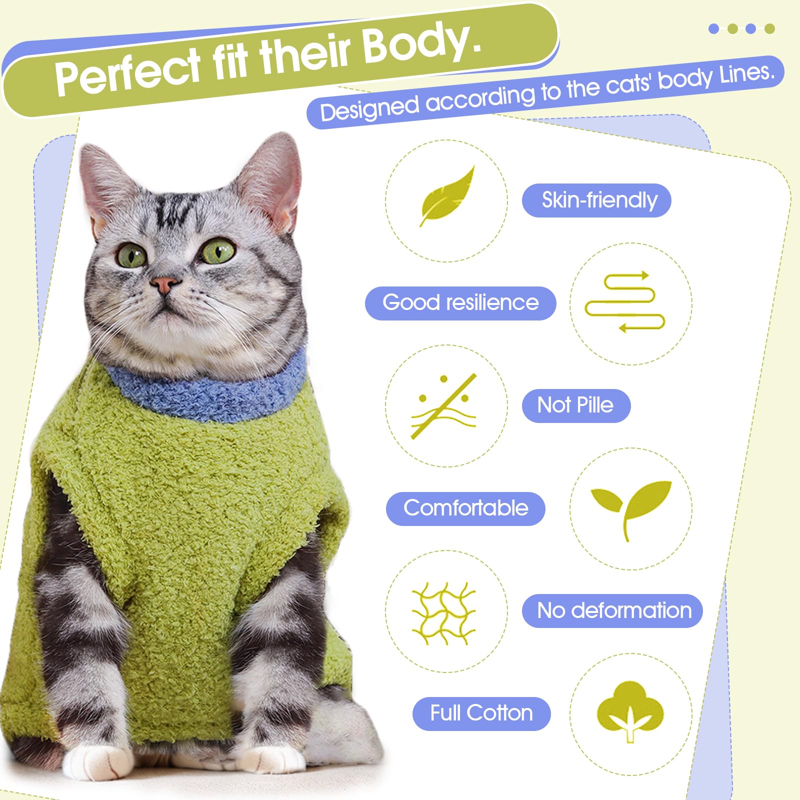 ADNIKIA cat coat with leash hole enables safe outdoor walks