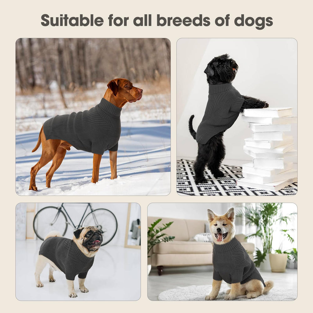 ADNIKIA dog medium sweater belly-cut design for comfortable potty breaks