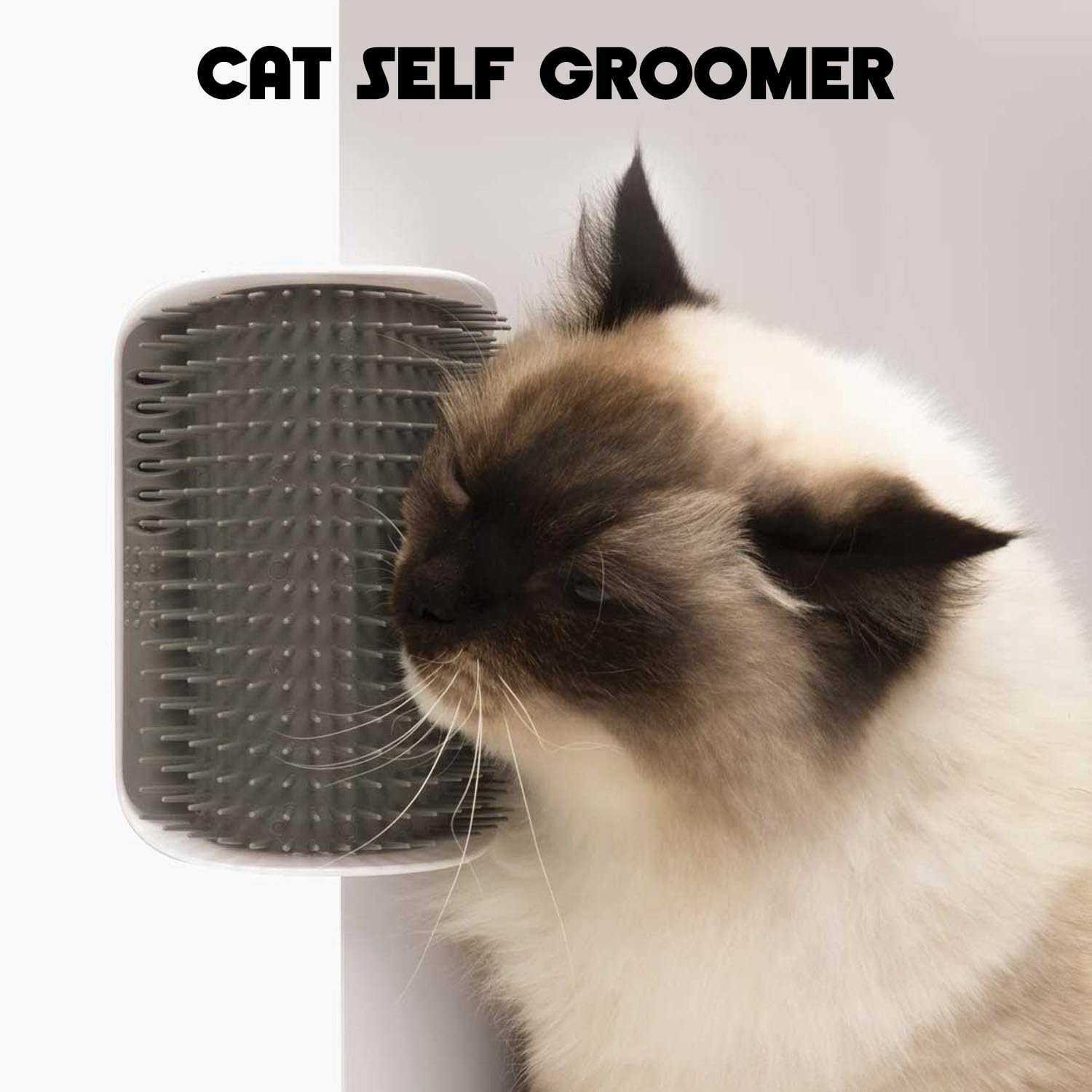 AdoPet soft silicone brush close-up highlighting flexible material for gentle massage.