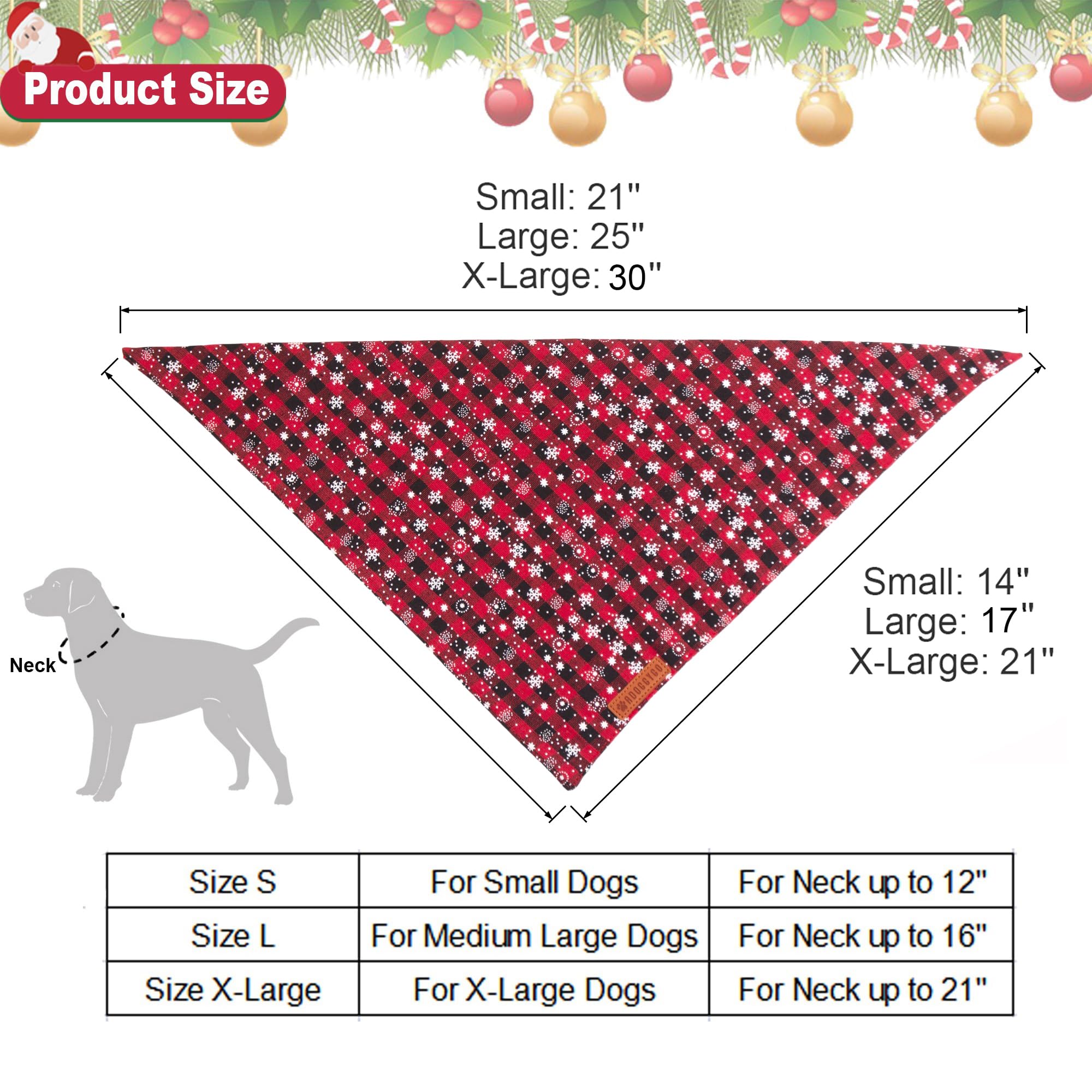ADOGGYGO X-Large bandana fits larger dogs for all-day wear.