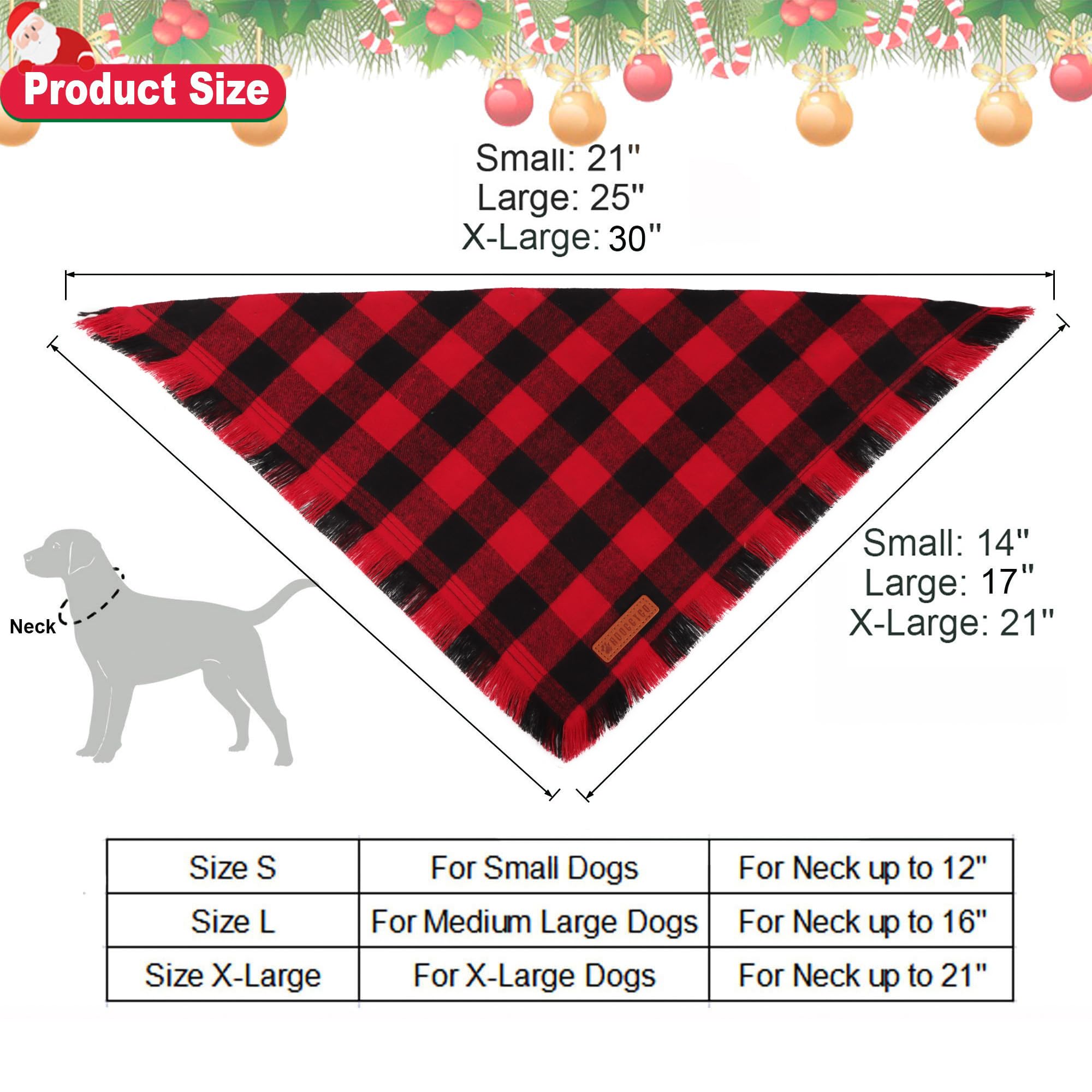 ADOGGYGO bandana on dog wearing style during holiday stroll
