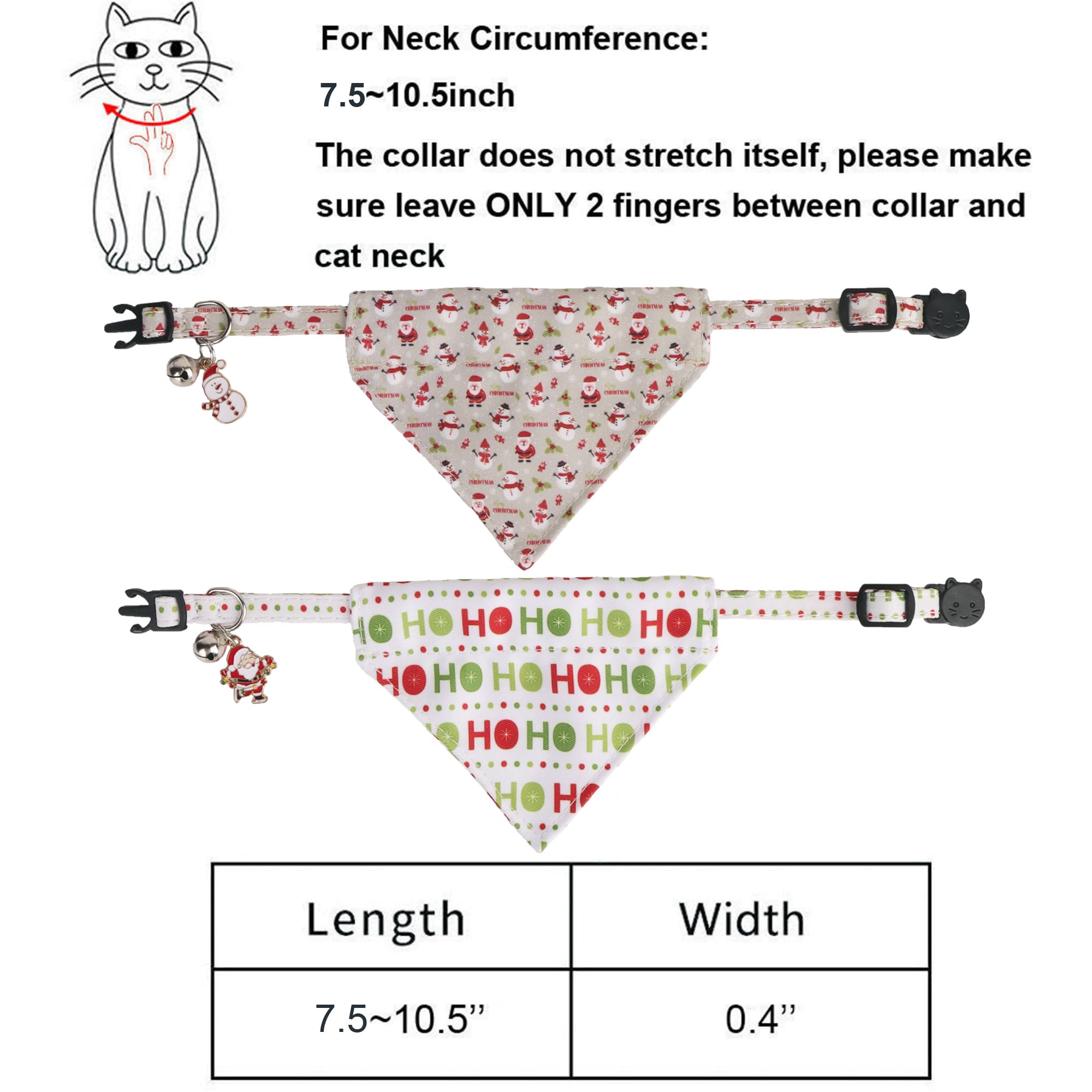 ADOGGYGO two-pack christmas bandana collars ready as gifts