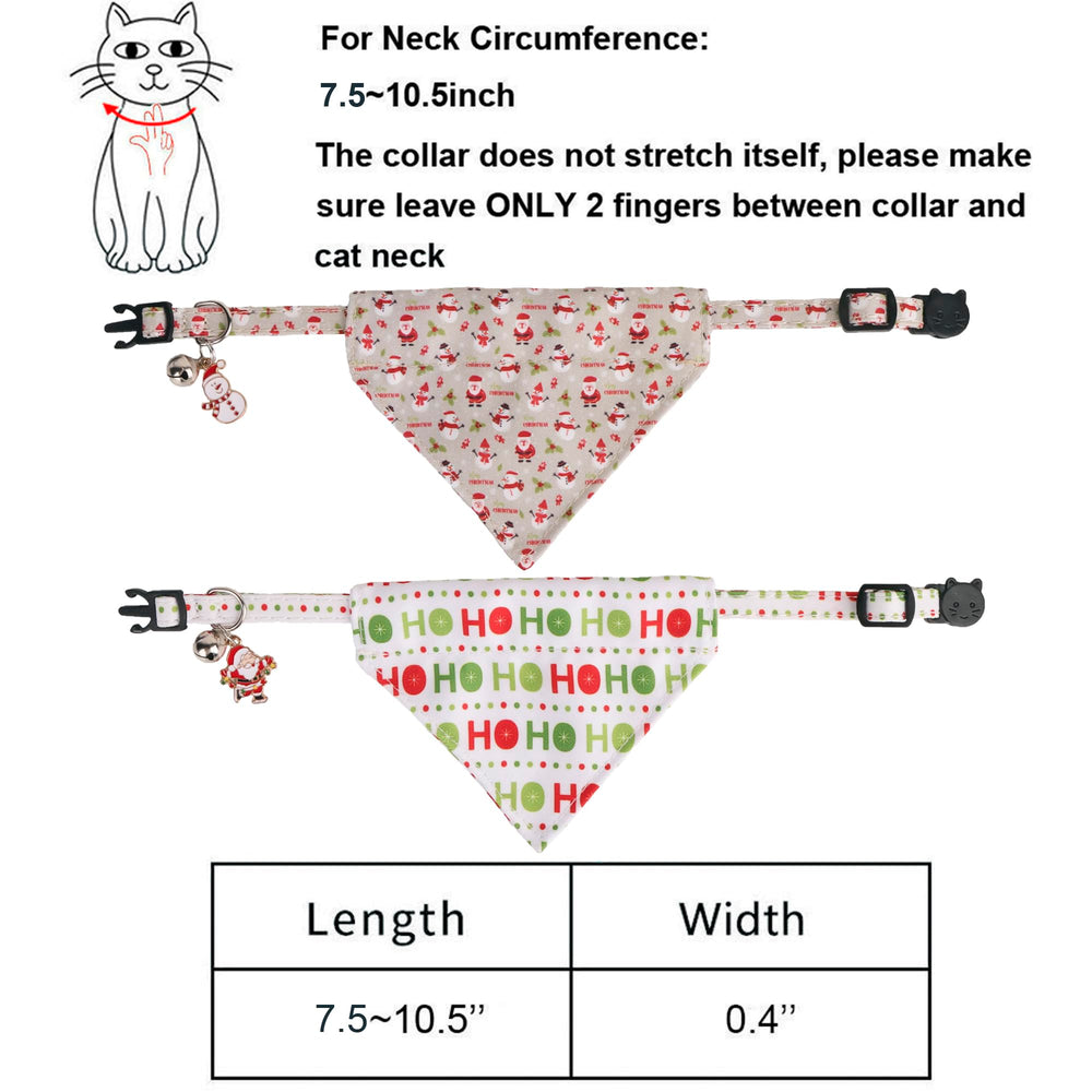 ADOGGYGO two-pack christmas bandana collars ready as gifts