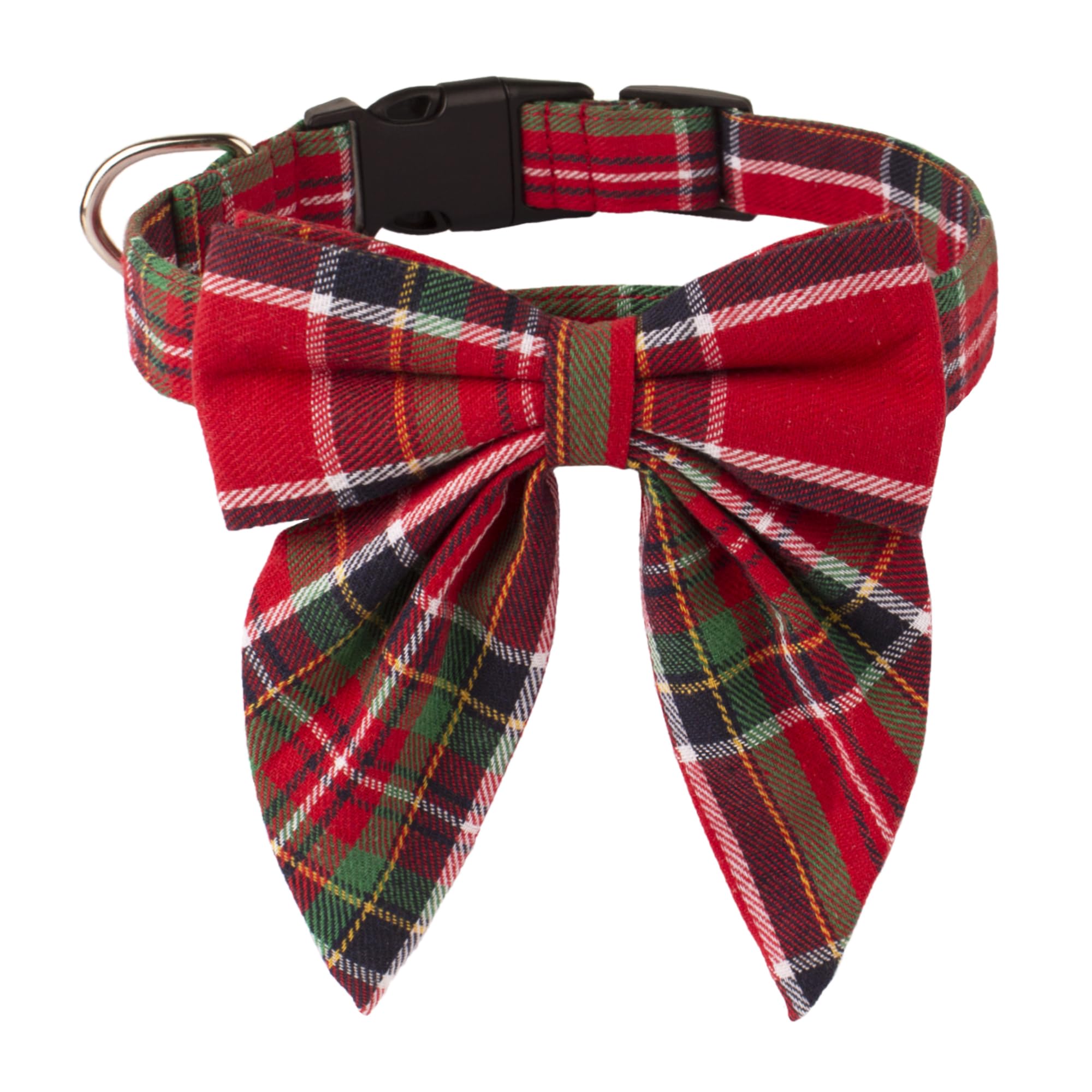 ADOGGYGO Christmas collar bow design adds festive style for holiday photos.