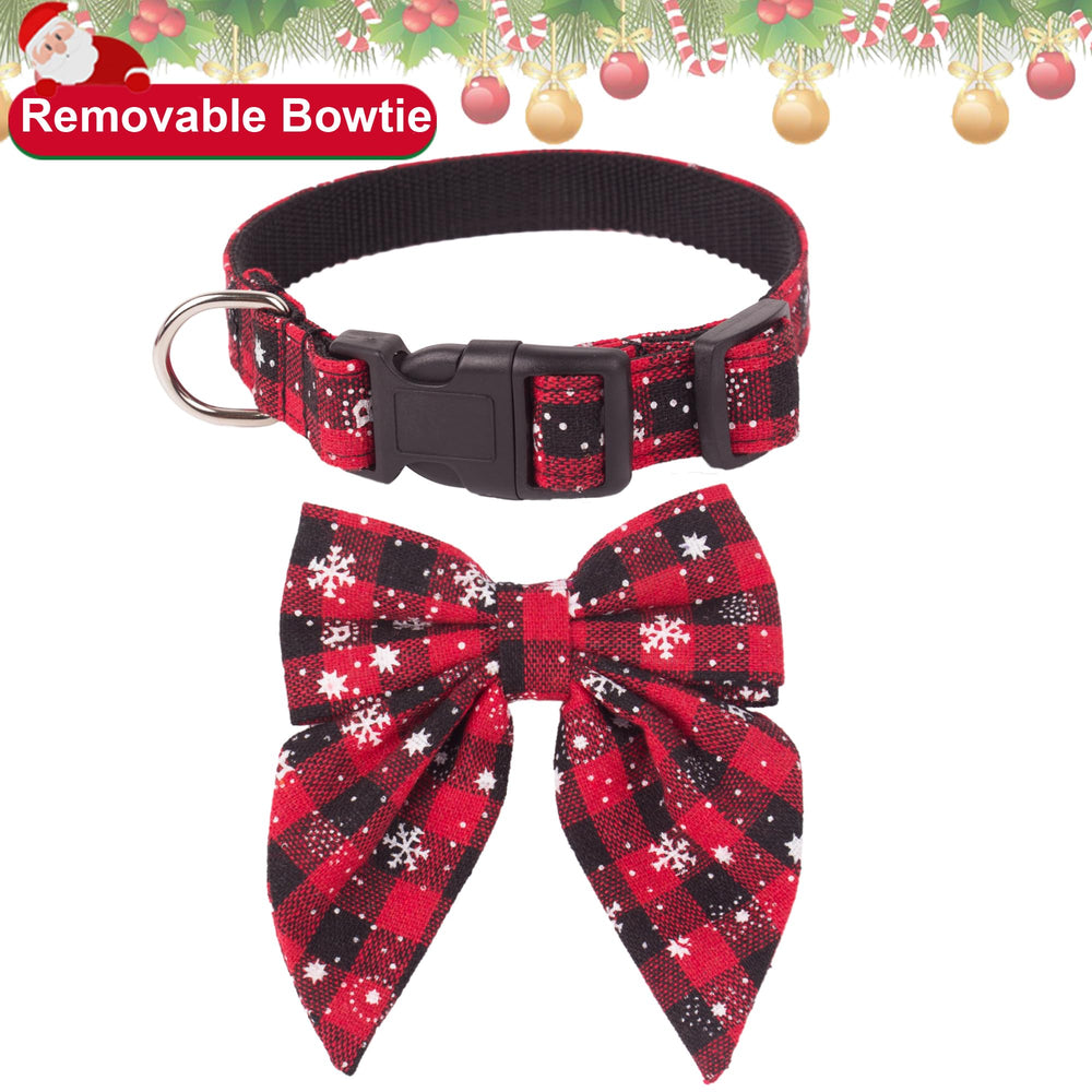 Ajuste para cuello 34–49 cm en collar navideño de tamaño medio Adoggygo.