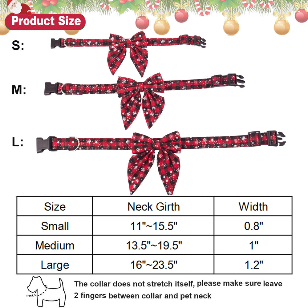 Contenido del paquete: collar rojo navideño Adoggygo listo para regalo.