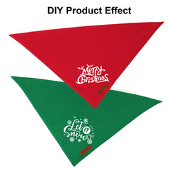 ADOGGYGO DIY-design idea with iron-on vinyl on a red-green bandana