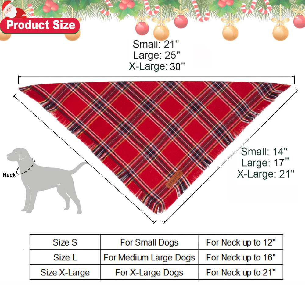 ADOGGYGO dog bandana size guide for safe, comfortable fit.
