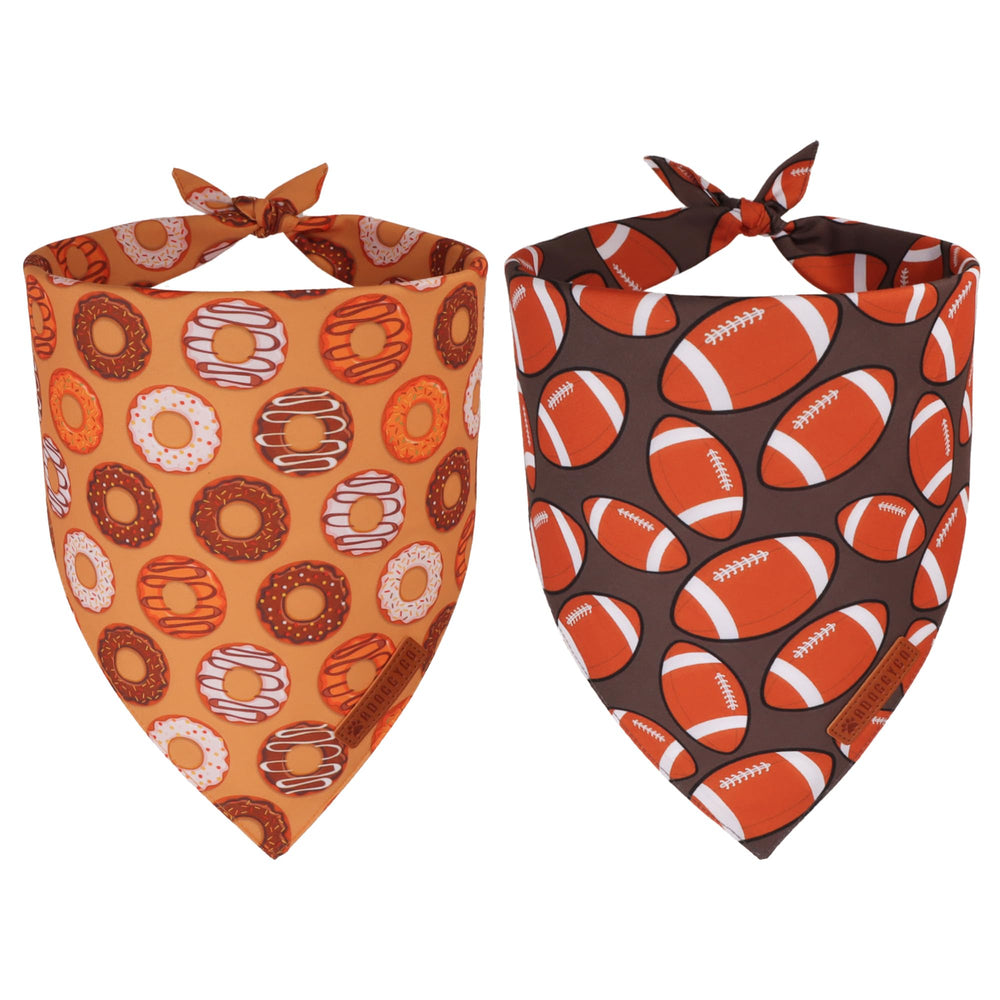 ADOGGYGO donut bandana on dog for playful photo-ready look
