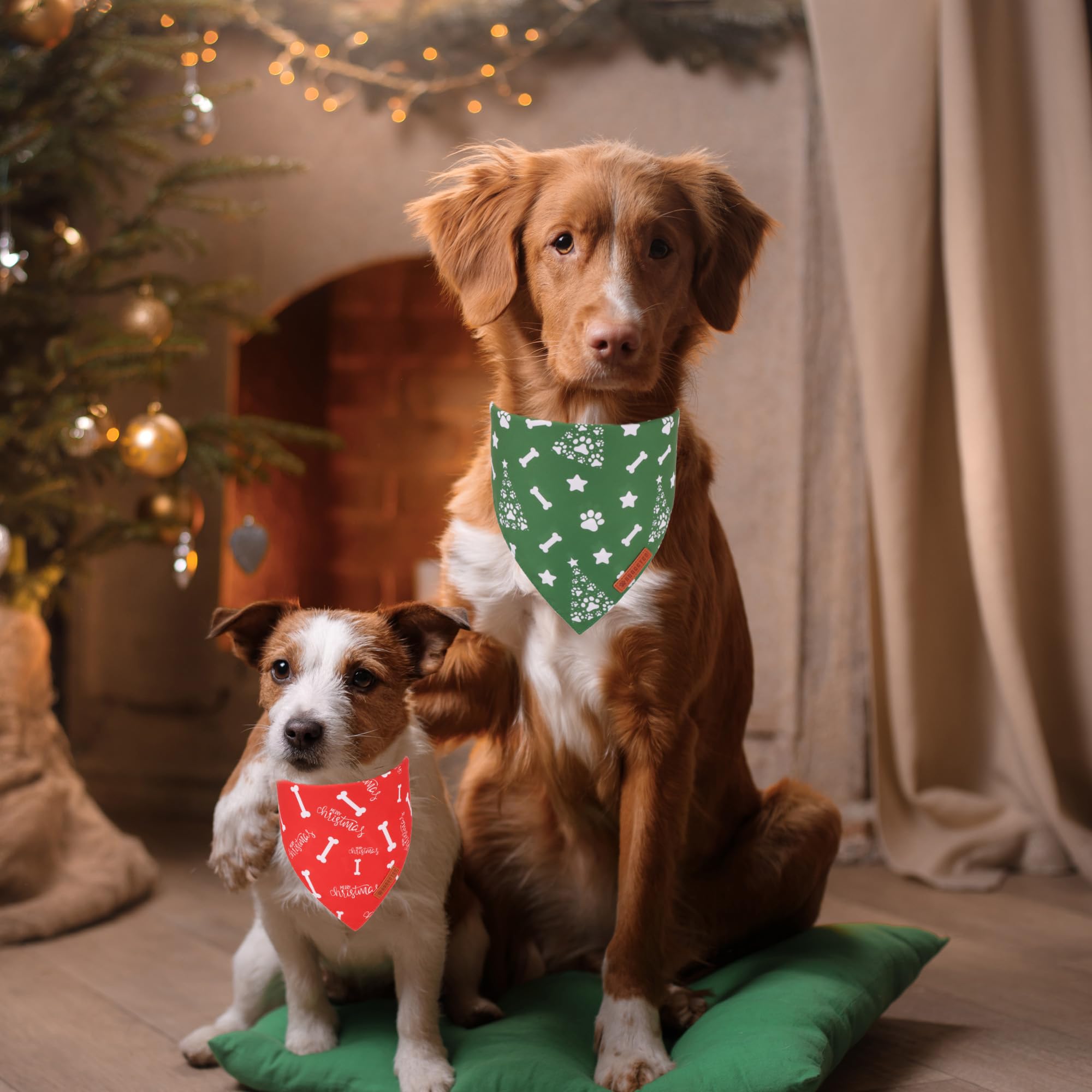 ADOGGYGO durable polyester bandana stitching detail ensures lasting wear