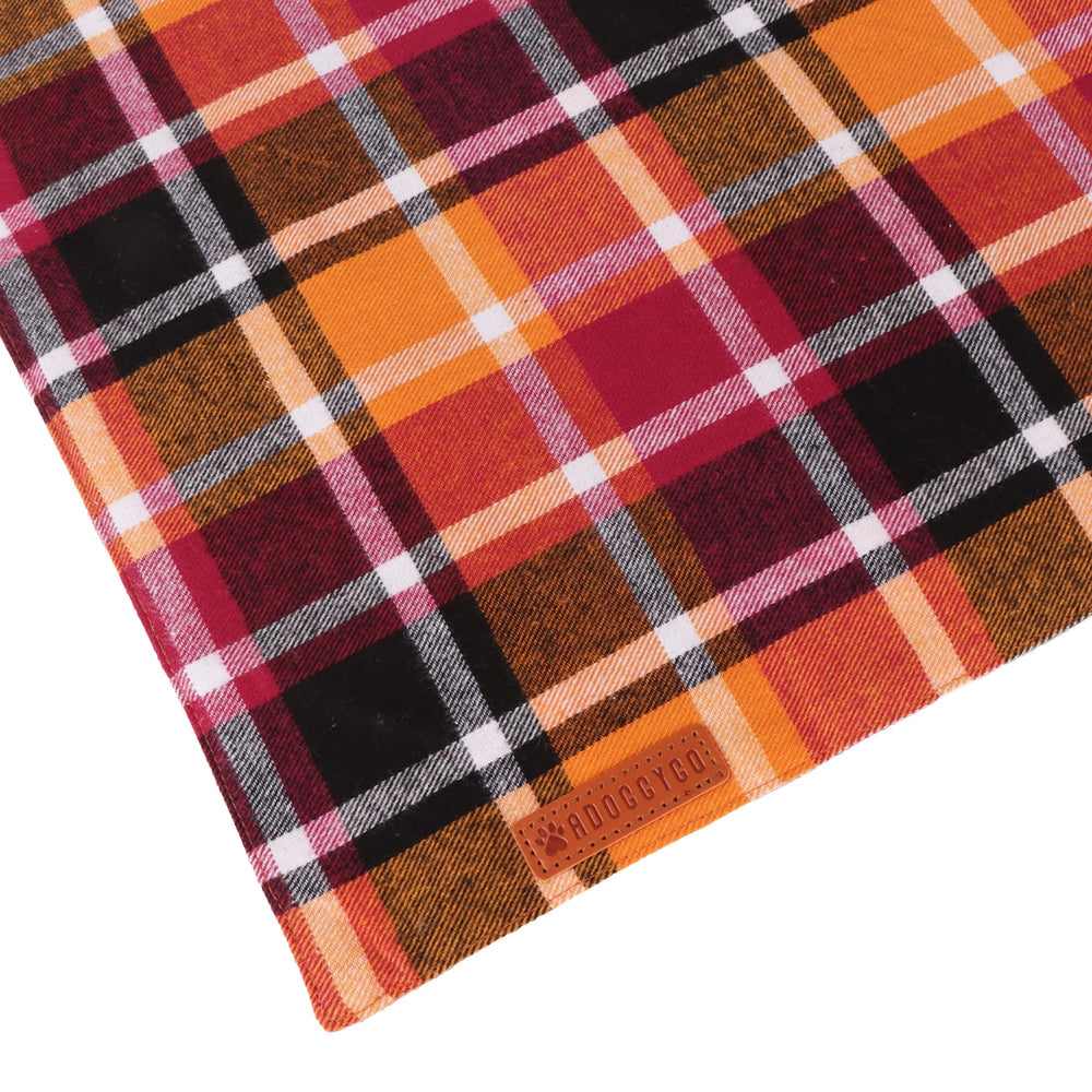 ADOGGYGO fall bandana on paw adds playful styling for autumn outings