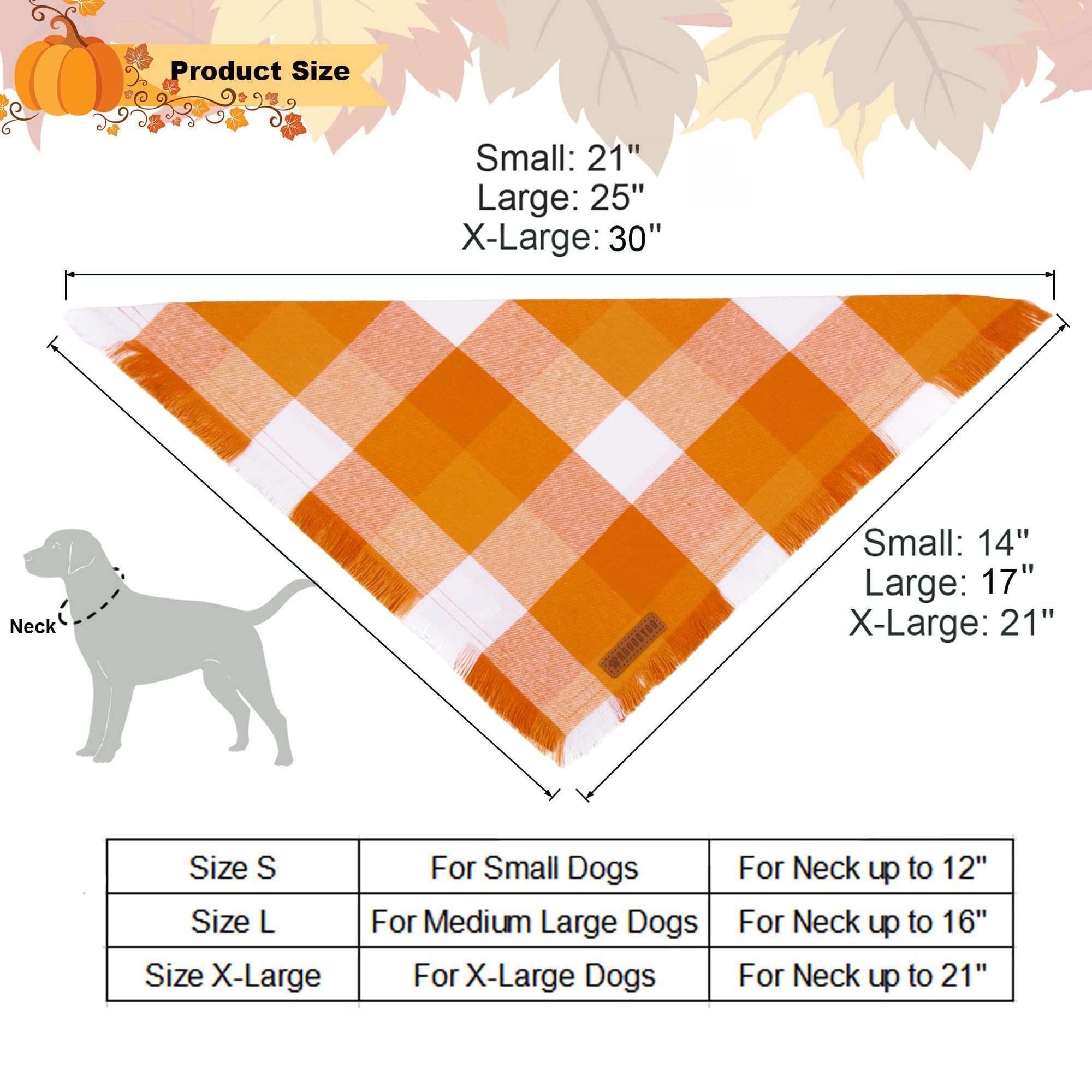 ADOGGYGO fall bandana worn by a dog during Halloween celebration.