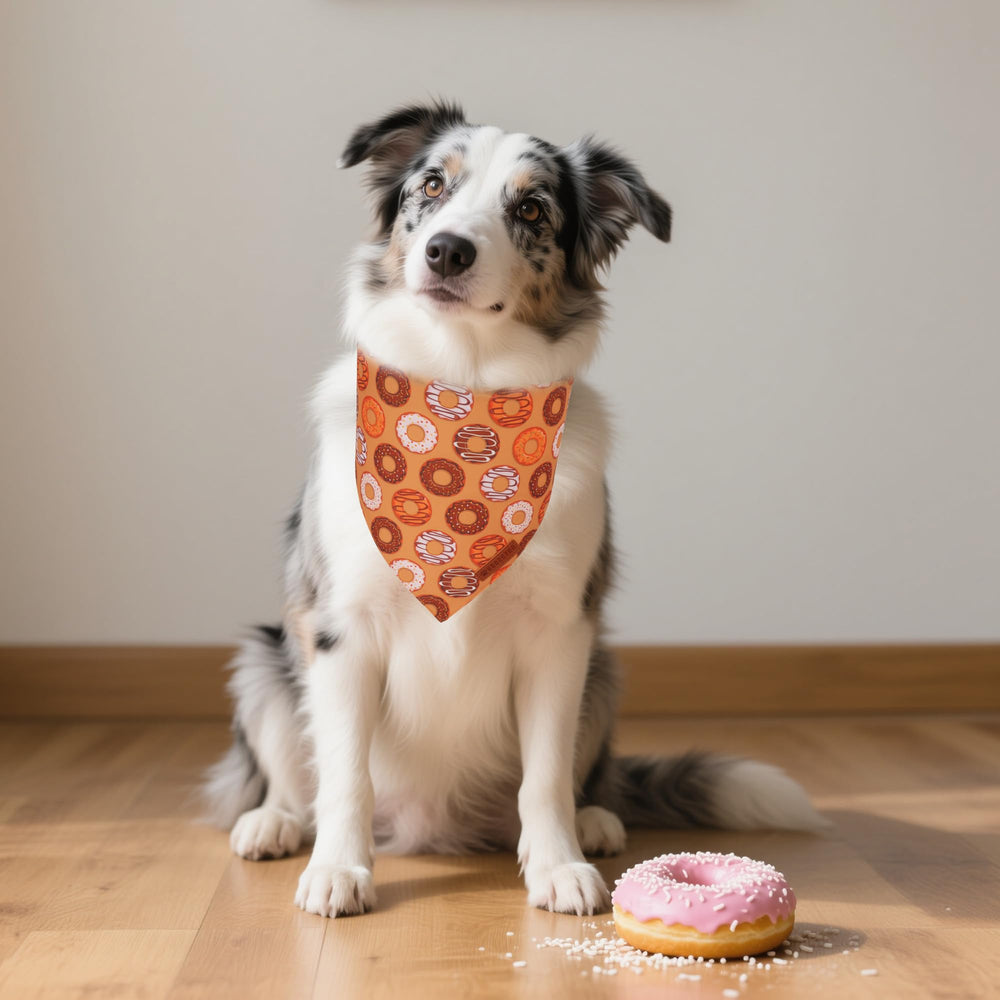 ADOGGYGO football bandana on dog boosts party vibes during game day