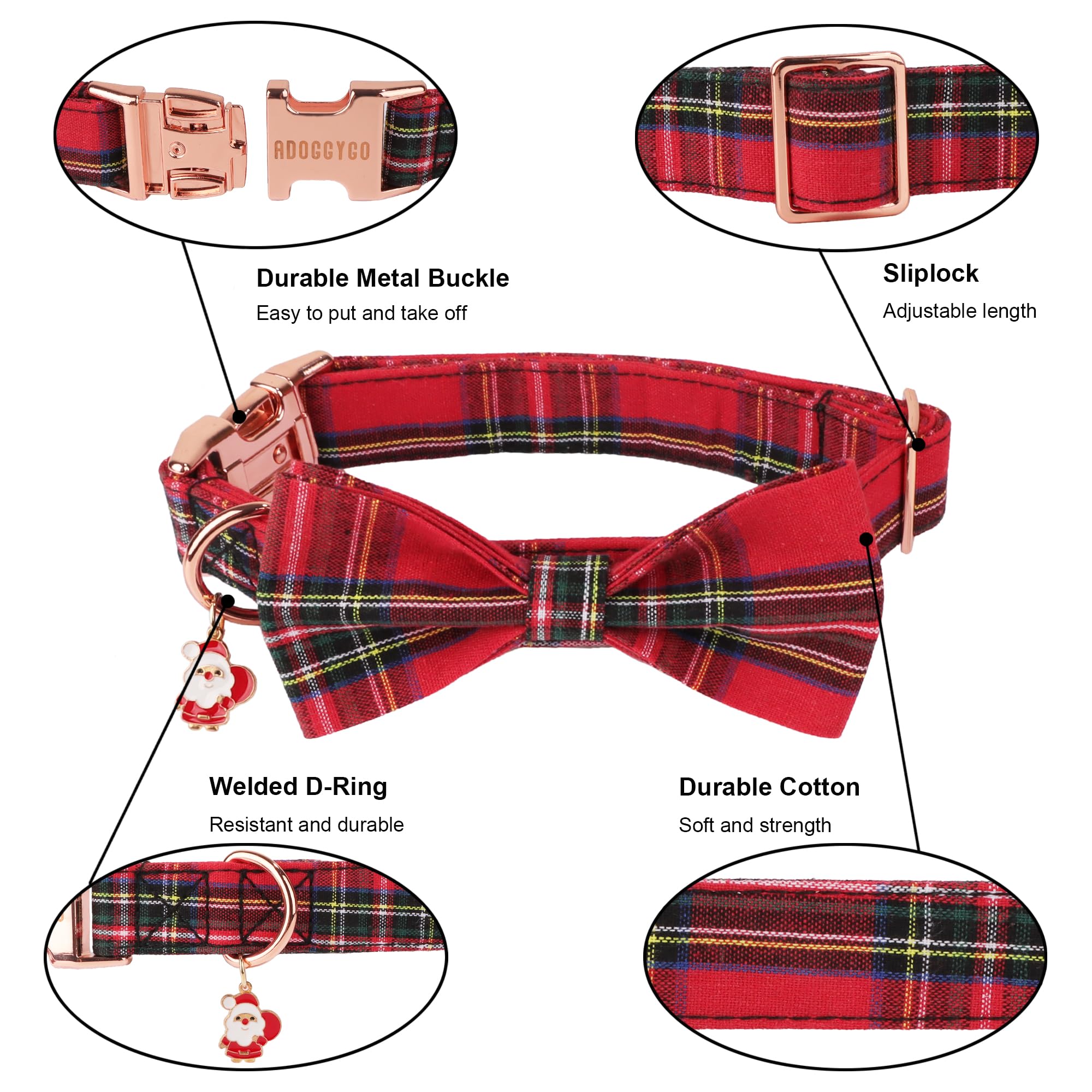 ADOGGYGO large-fit collar on a dog neck demonstrates adjustable sizing.
