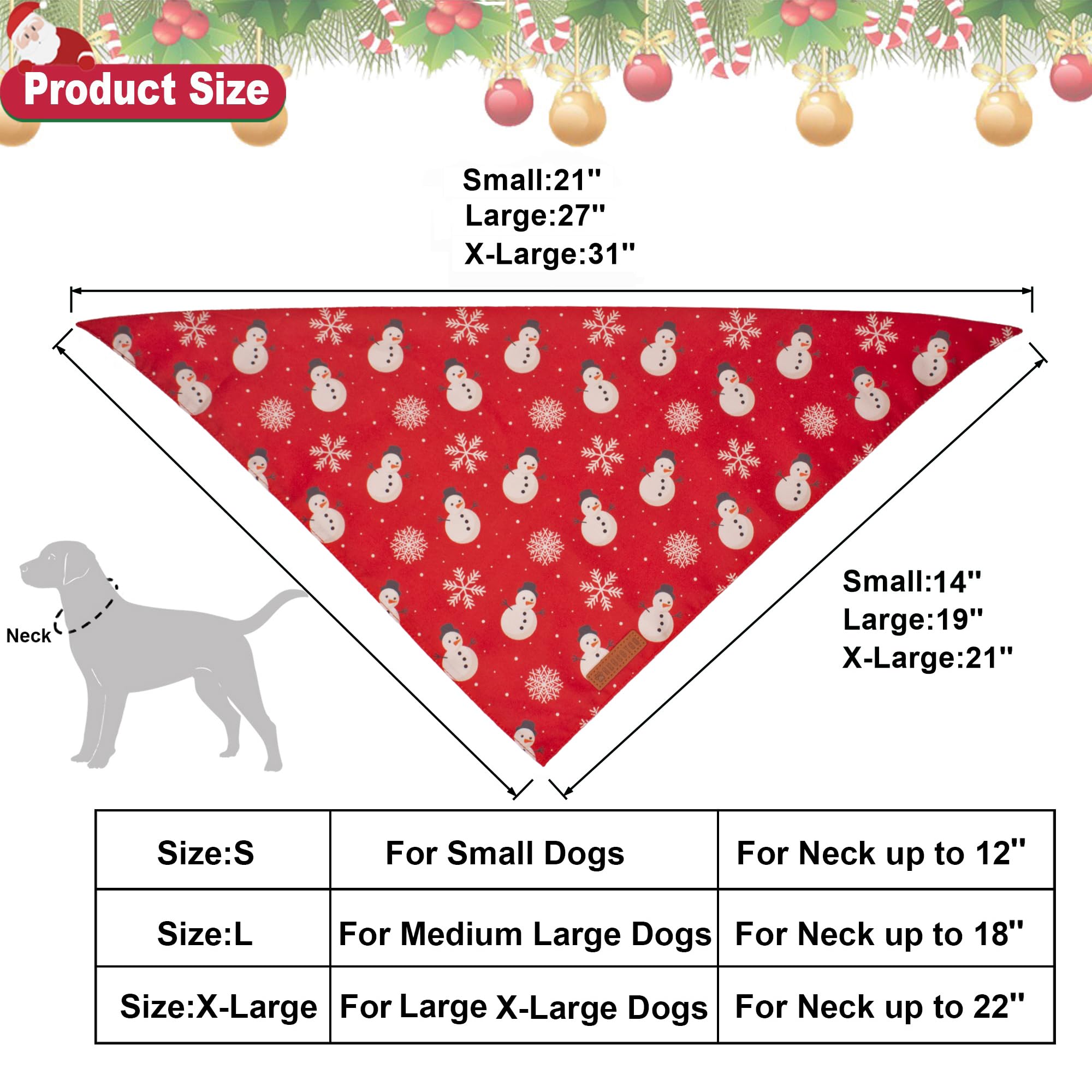 ADOGGYGO festive dog bandana worn during winter walks for merry holiday vibes.