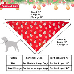 ADOGGYGO festive dog bandana worn during winter walks for merry holiday vibes.