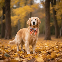ADOGGYGO orange-brown plaid pattern adds seasonal flair to daily walks.