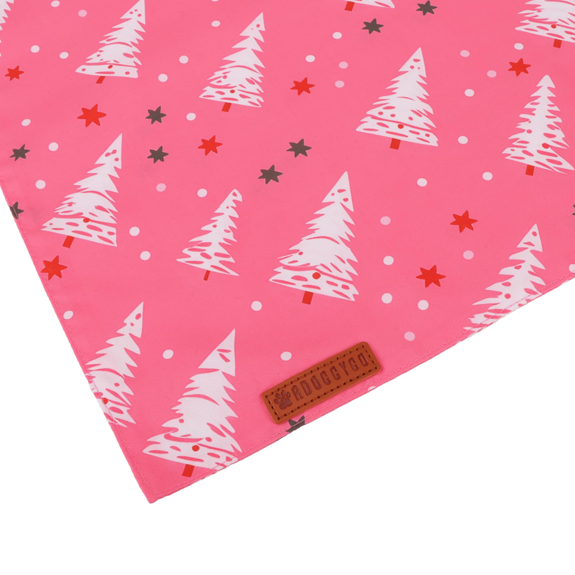 ADOGGYGO Pink double‑layer bandana designed for durability during winter use.