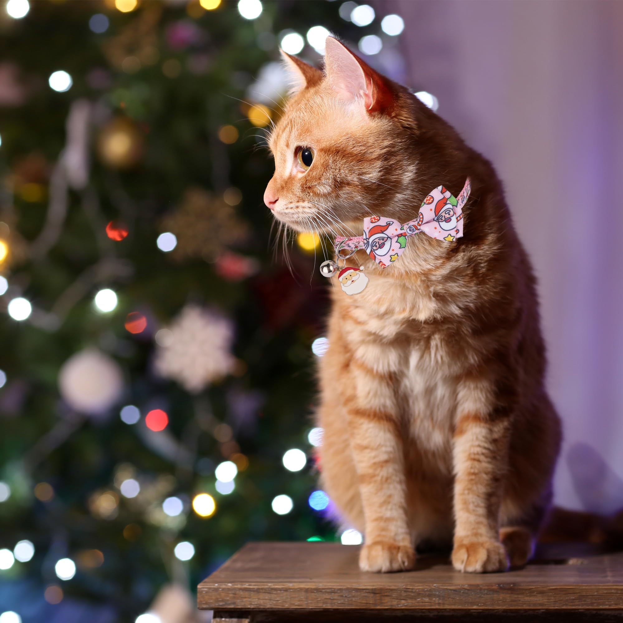 ADOGGYGO removable bowtie bell collar enables quick styling and easy ID.