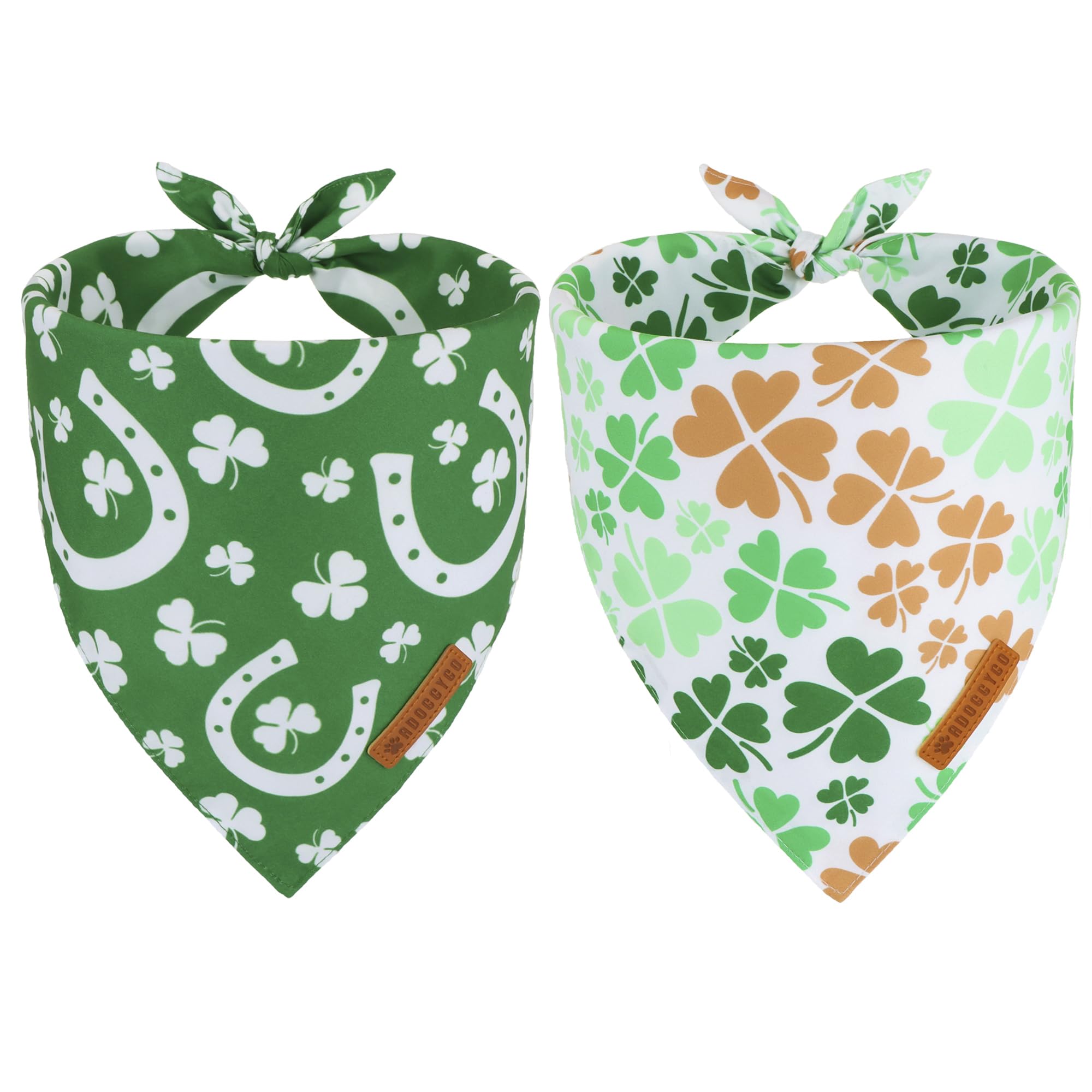 ADOGGYGO St. Patrick's Day bandana on a dog boosts festive style for photos