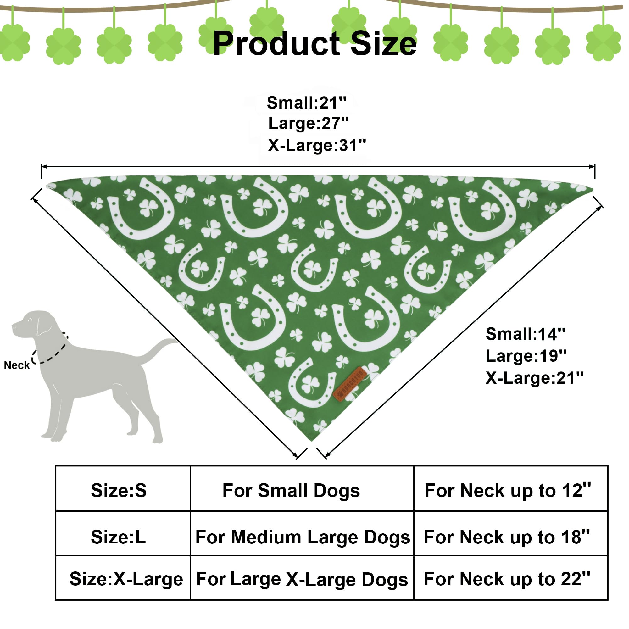 ADOGGYGO St. Patrick's Day bandana packaging shows quick gift-ready option