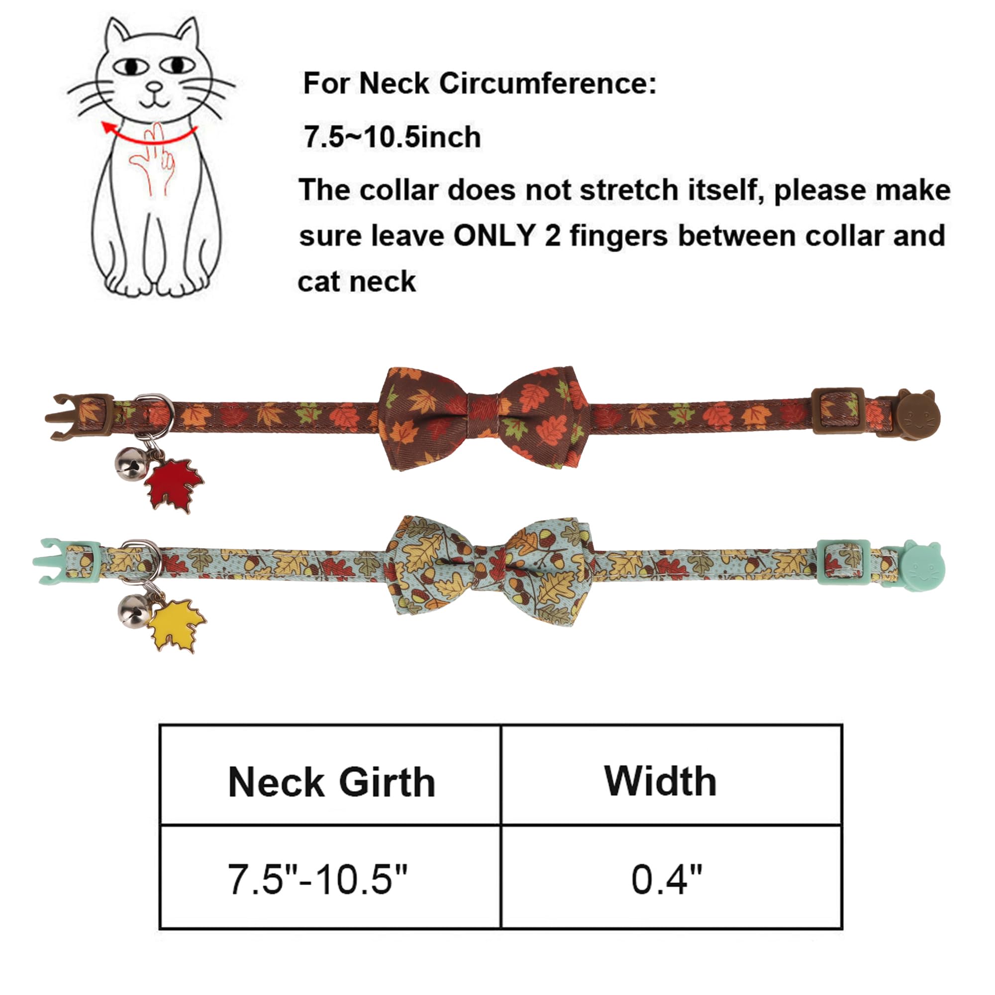 ADOGGYGO two-pack fall collars ideal for Halloween and Thanksgiving celebrations