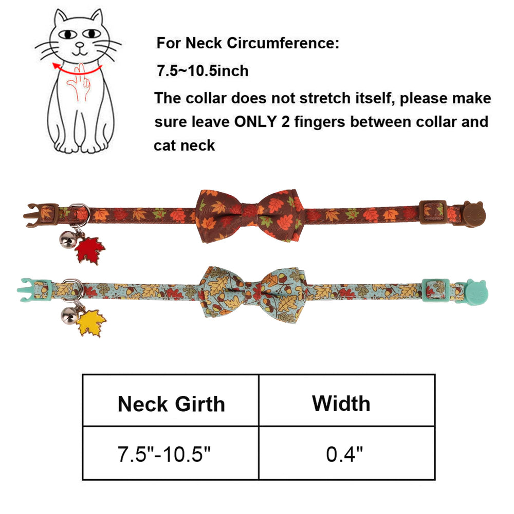 ADOGGYGO two-pack fall collars ideal for Halloween and Thanksgiving celebrations