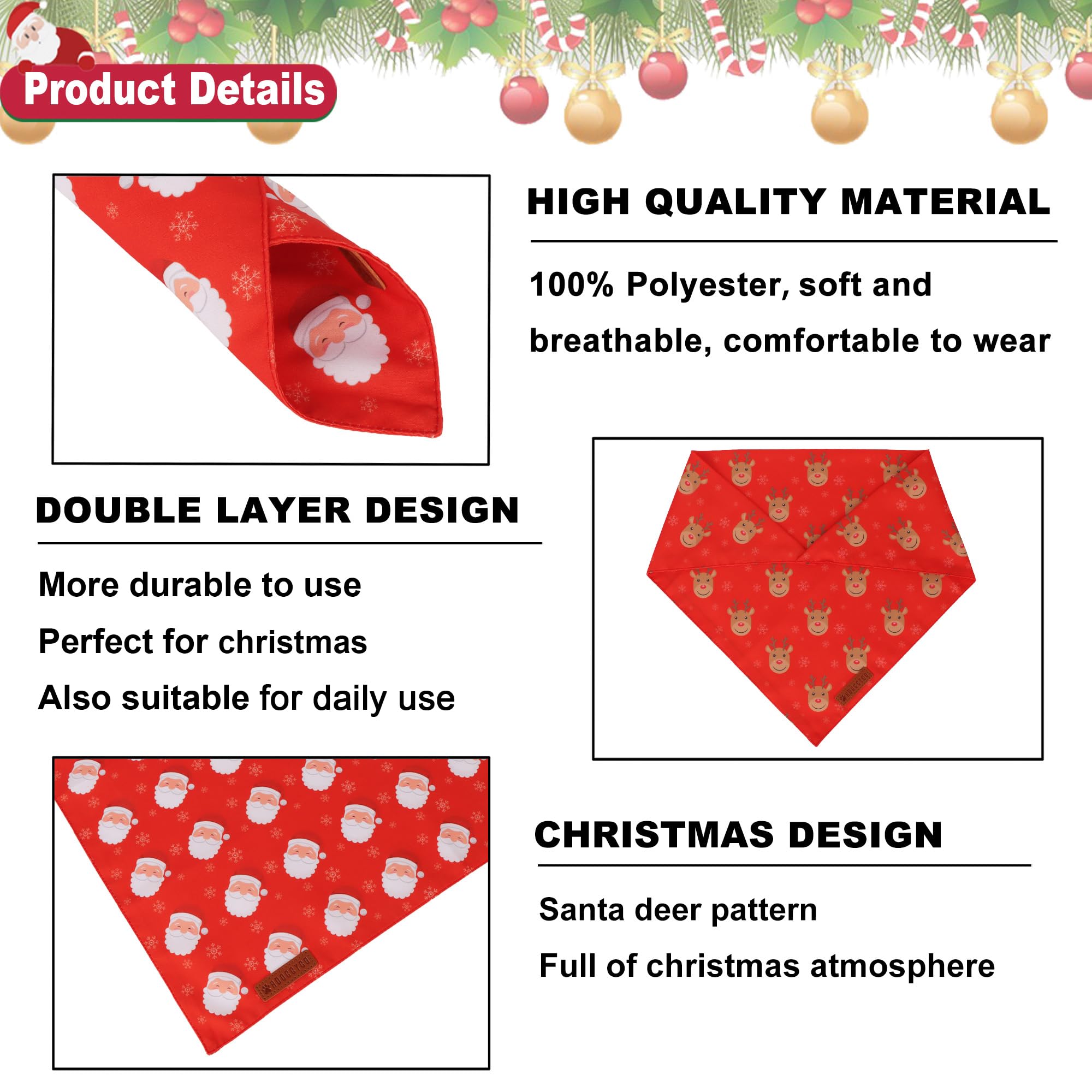 ADOGGYGO XL bandana size guide highlighting up to 22-inch neck fit.
