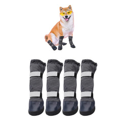 Adorepaw dog rain boots four-pack provide waterproof paw protection in wet weather